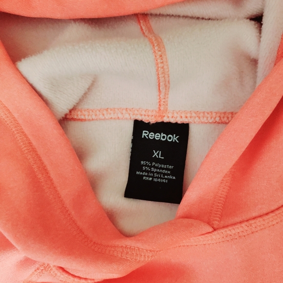 Reebok coral hooded sweatshirt. - Picture 4 of 4